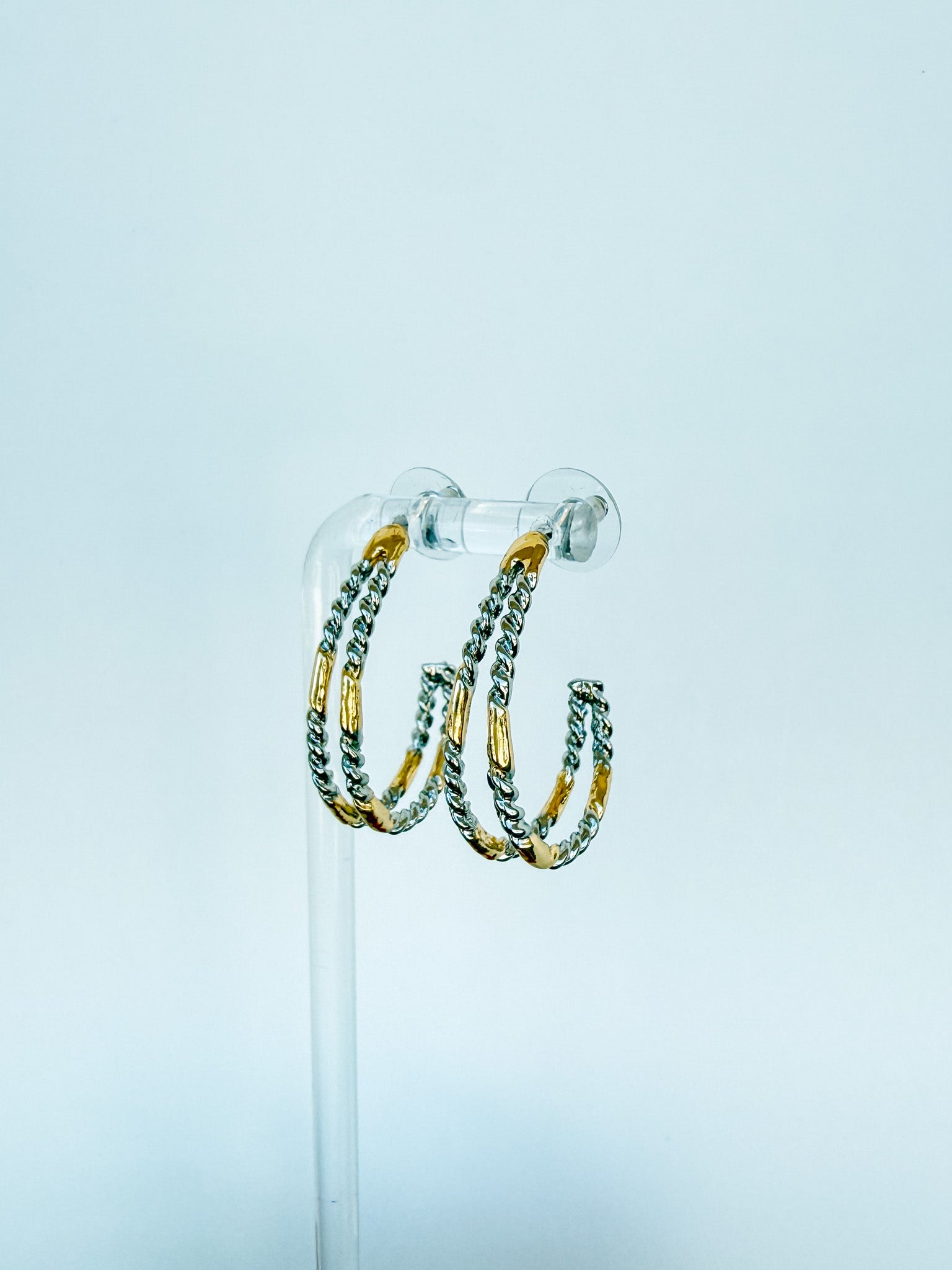 GP mixed metal C shape hoops!