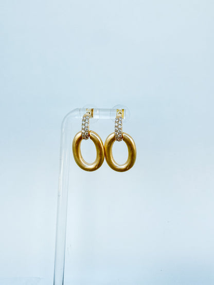 14K plated Christy earring