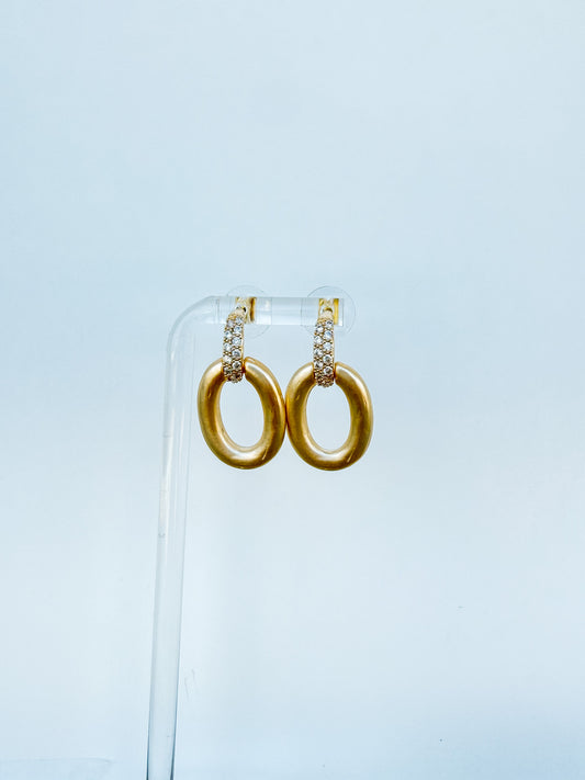 14K plated Christy earring