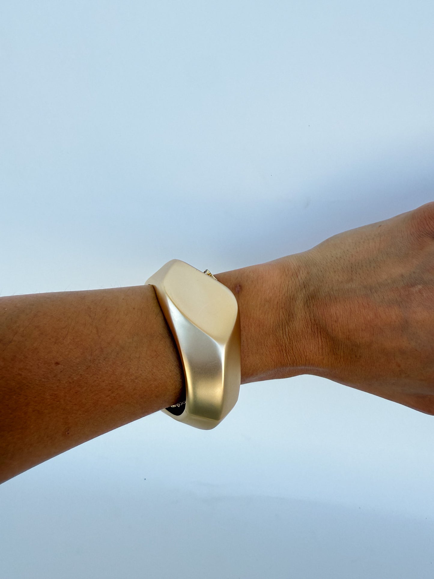 14K plated 1.5 inch chunky bracelet