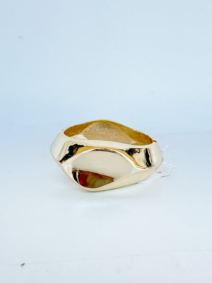 14K plated 1.5 inch chunky bracelet