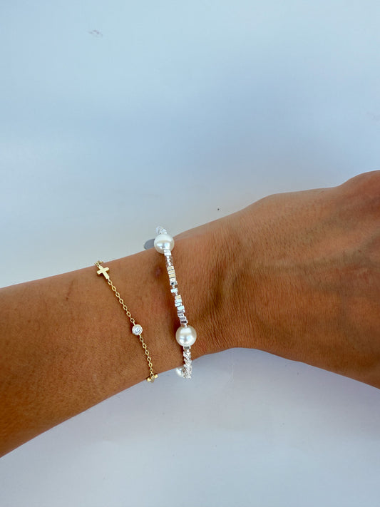 Roman Silver blessing bracelet