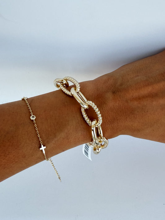 14K plated Abbey bracelet