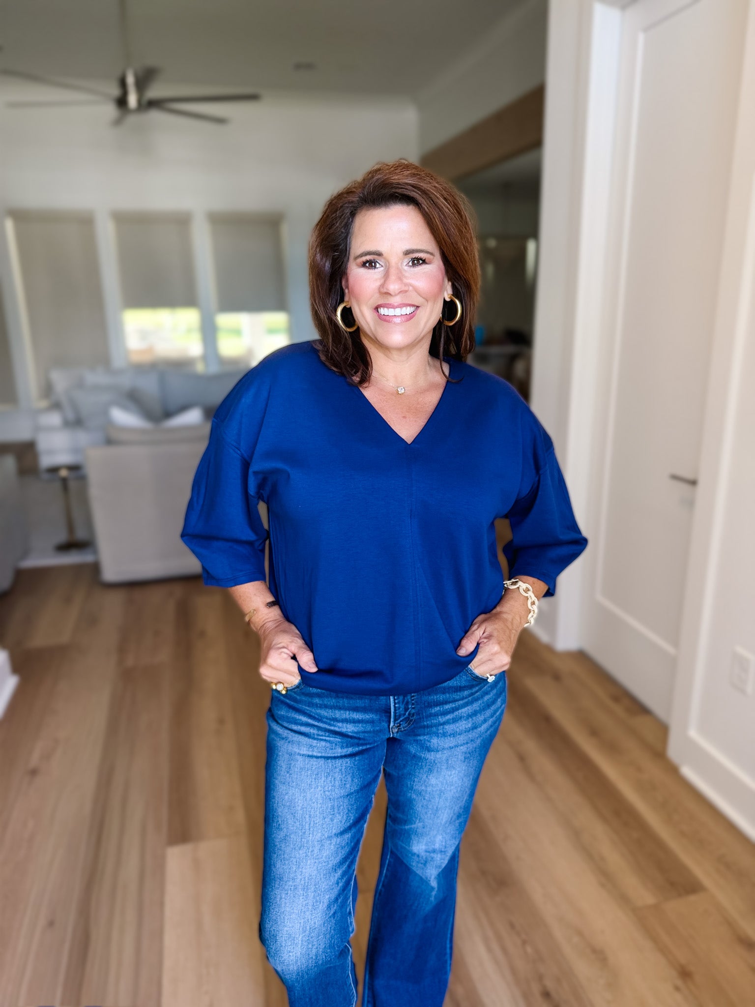 Everyday Comfort Soft V-Neck Top☀️