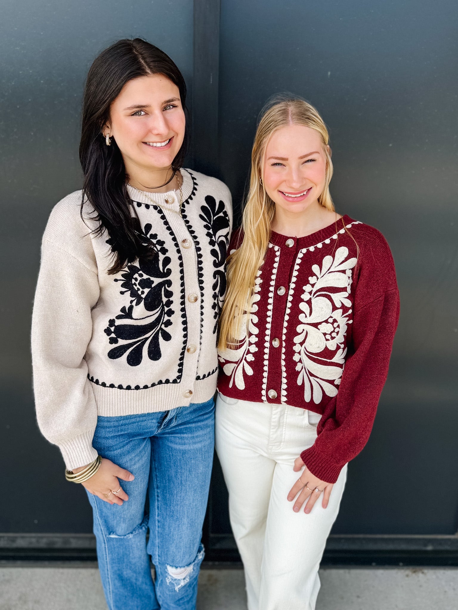 The Embroidered Grace Cardigan