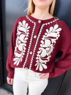The Embroidered Grace Cardigan