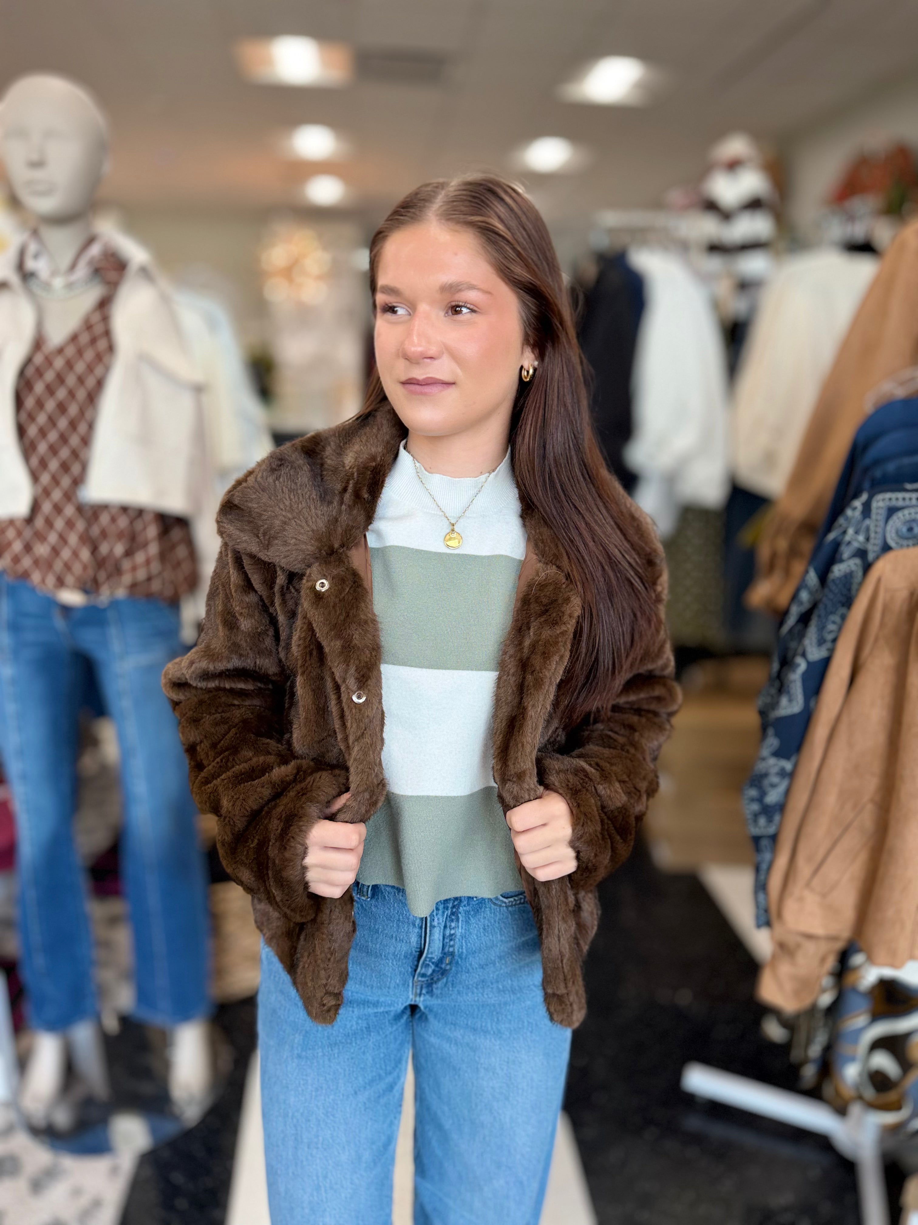 Oversized Faux Fur Jacket