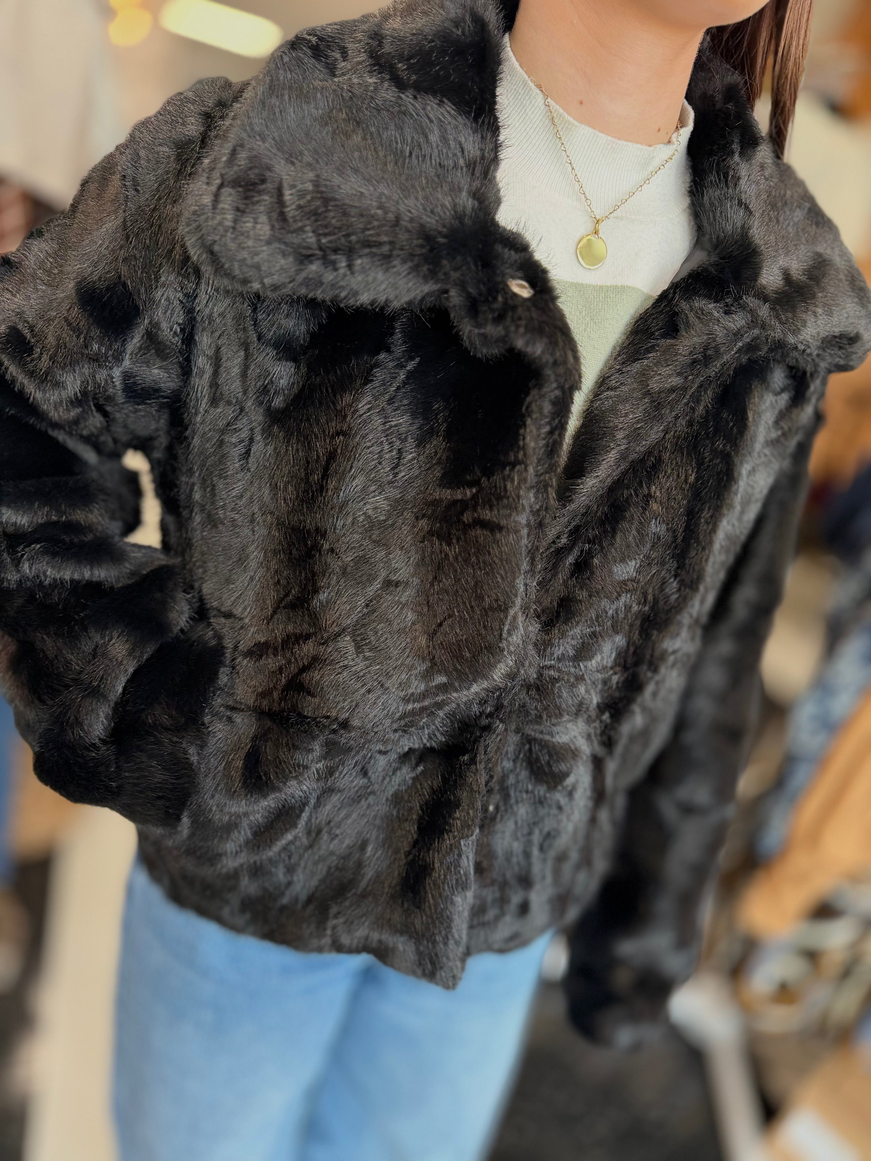 Oversized Faux Fur Jacket