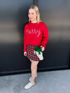 Candy Cane Cheer Sweater