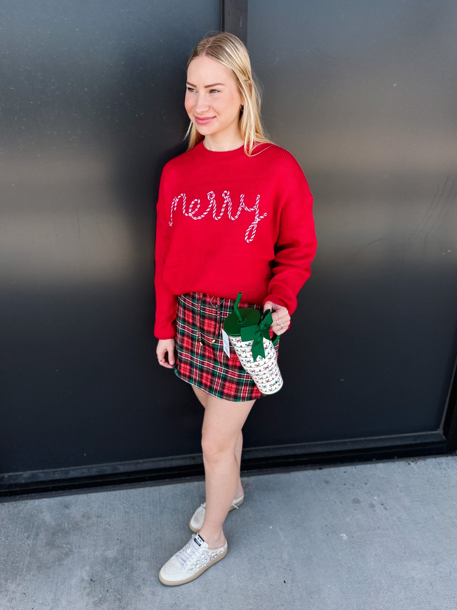 Candy Cane Cheer Sweater