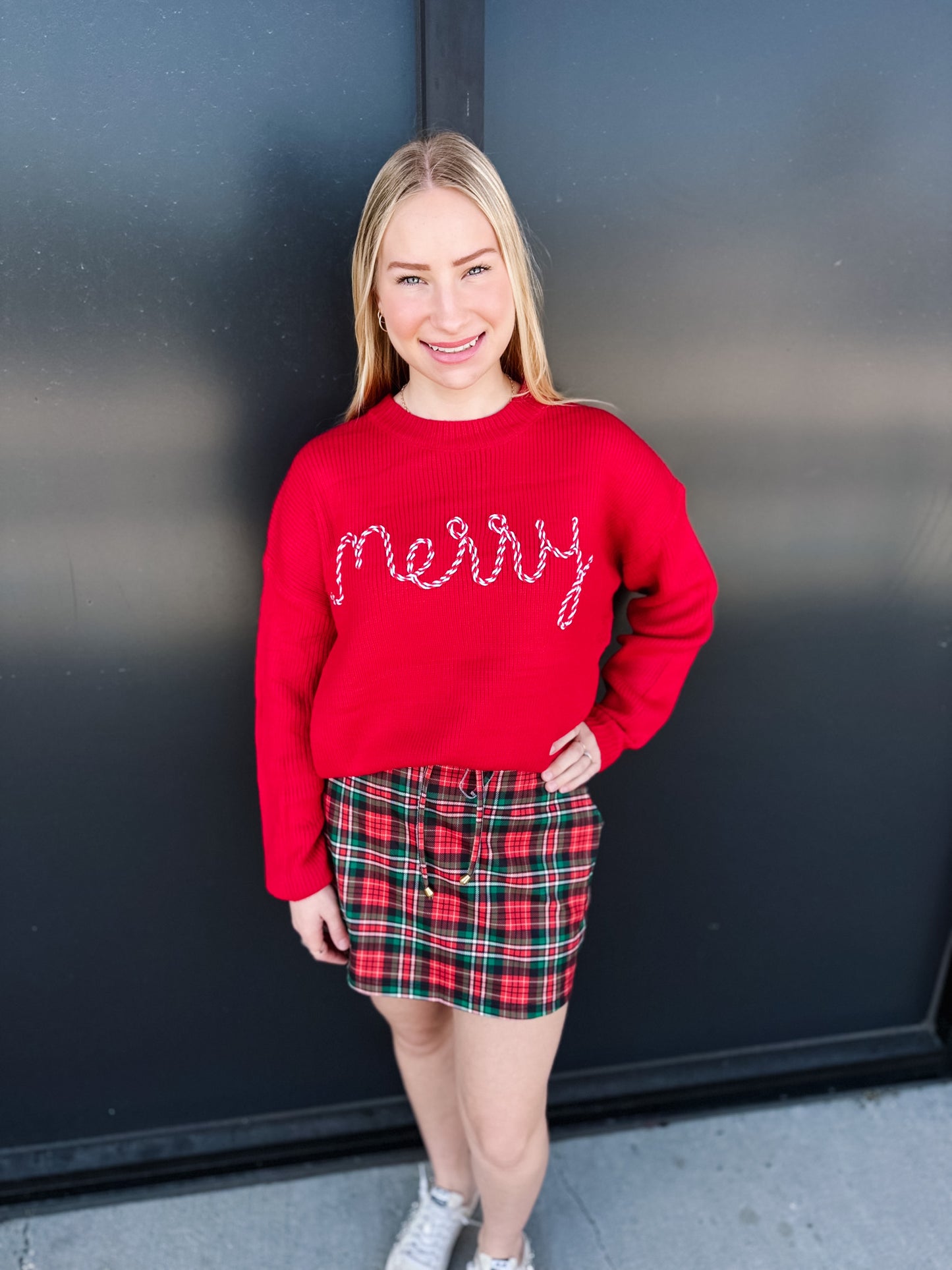Candy Cane Cheer Sweater