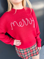 Candy Cane Cheer Sweater