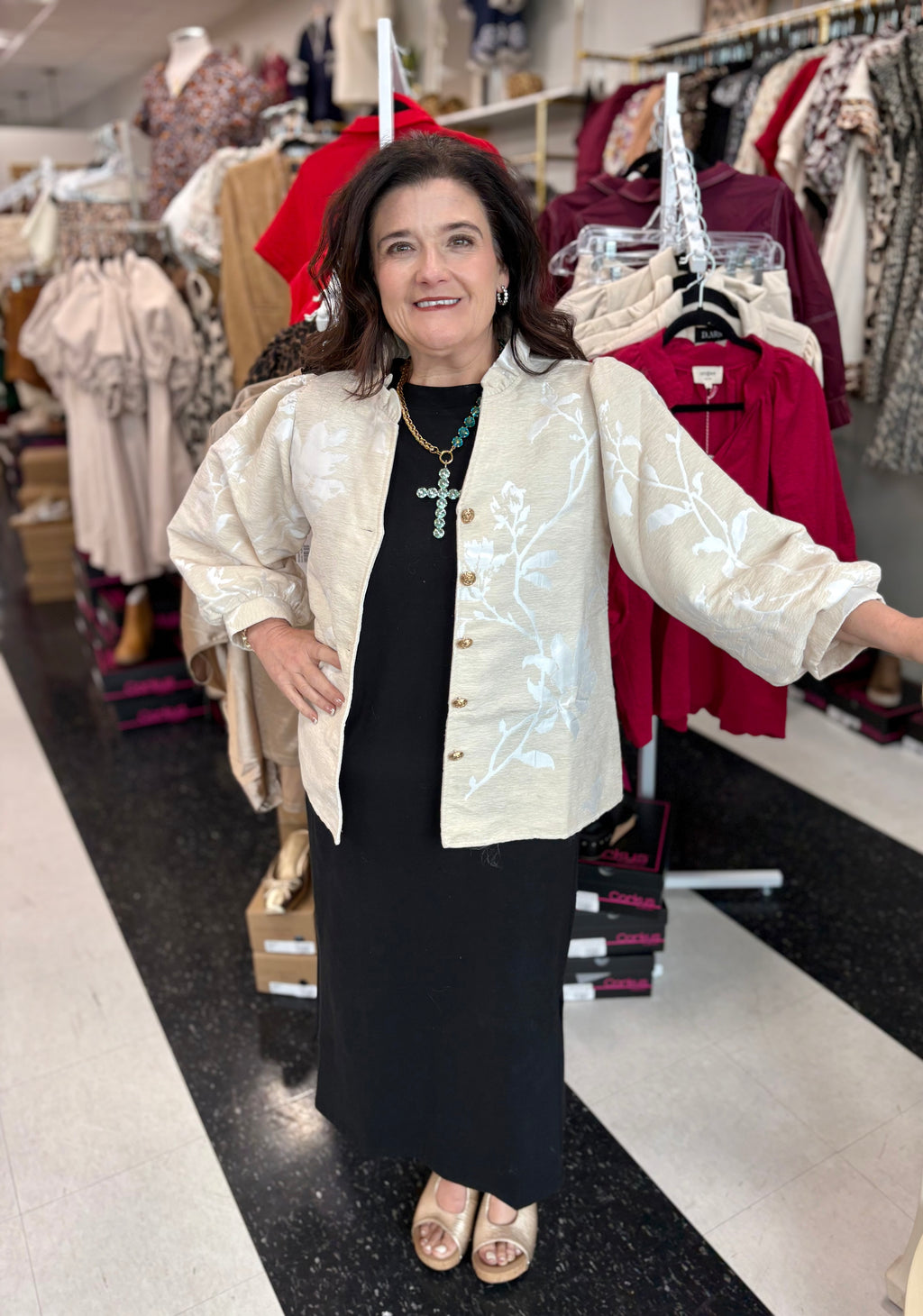 Celeste Jacquard Top