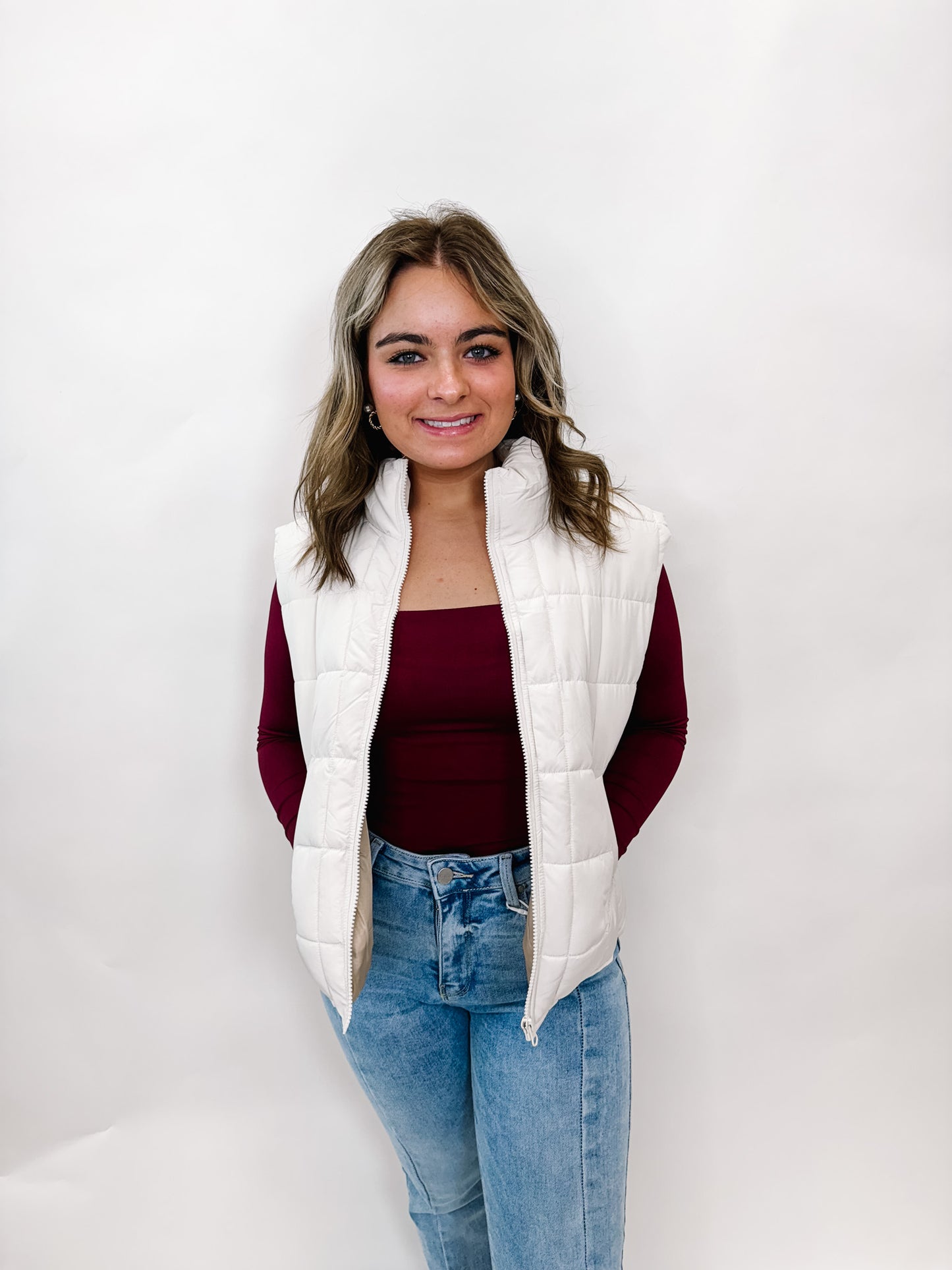 VJ Violet Puffer Vest