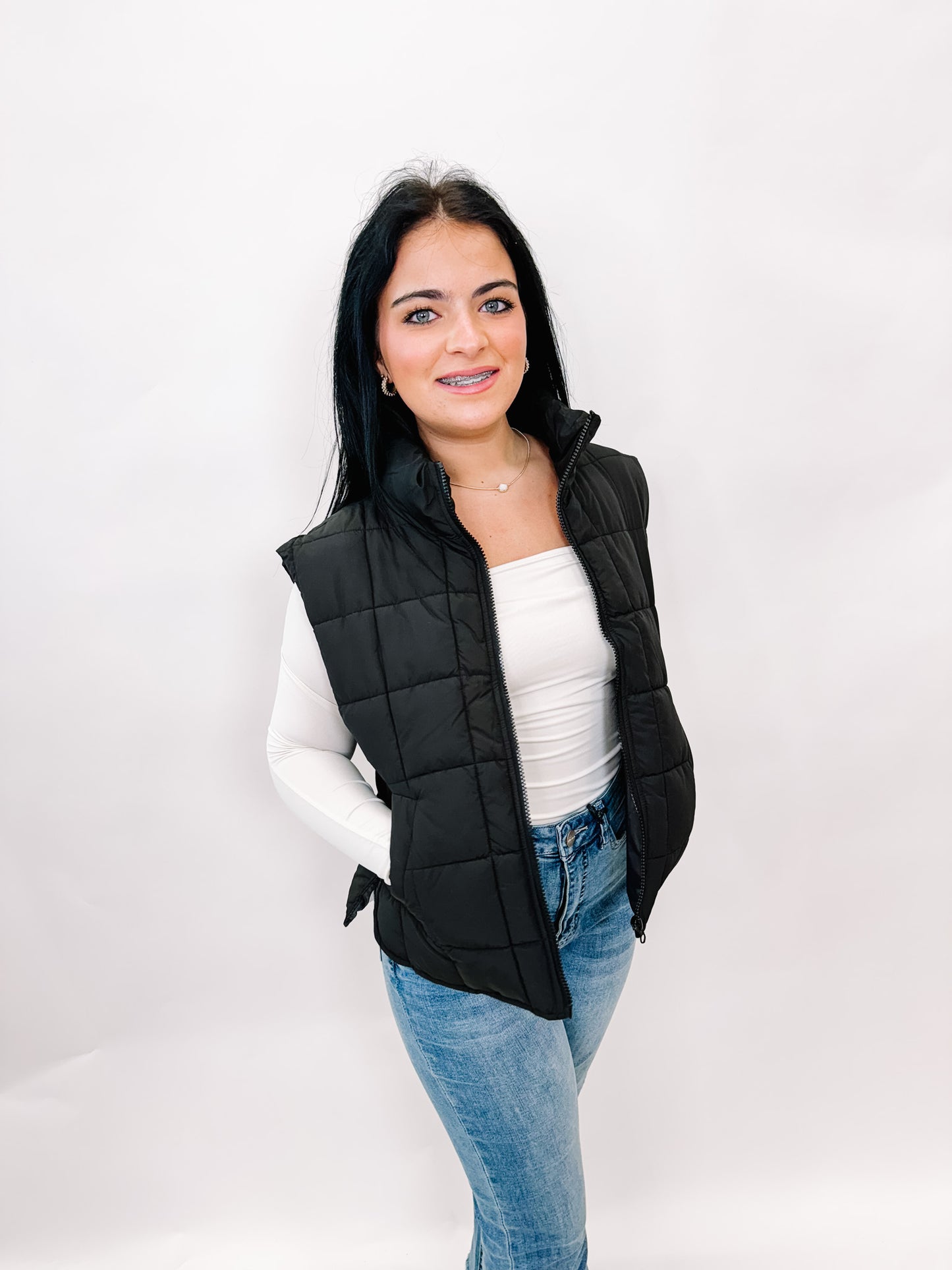 VJ Violet Puffer Vest
