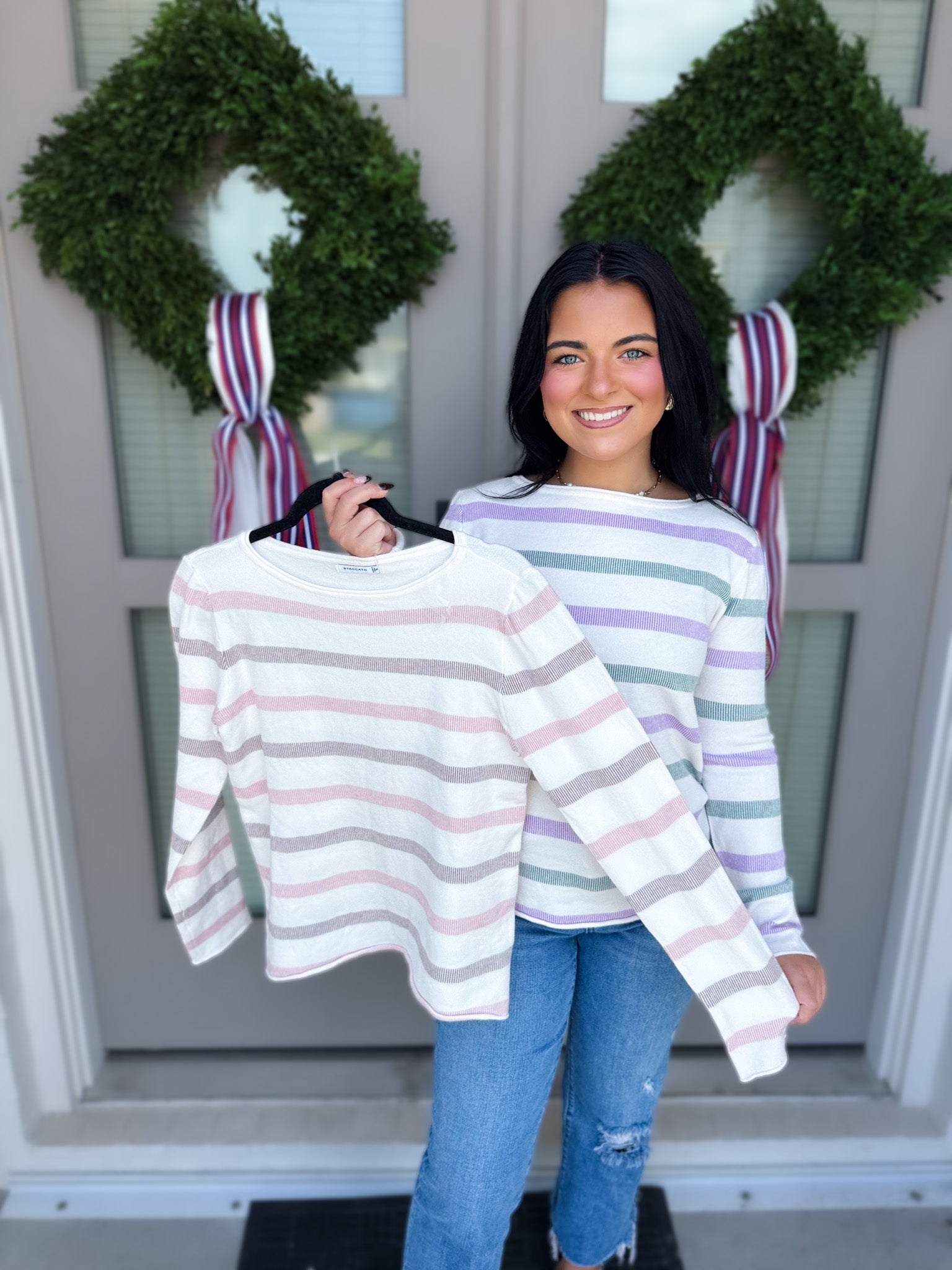 Just Add Denim Sweater