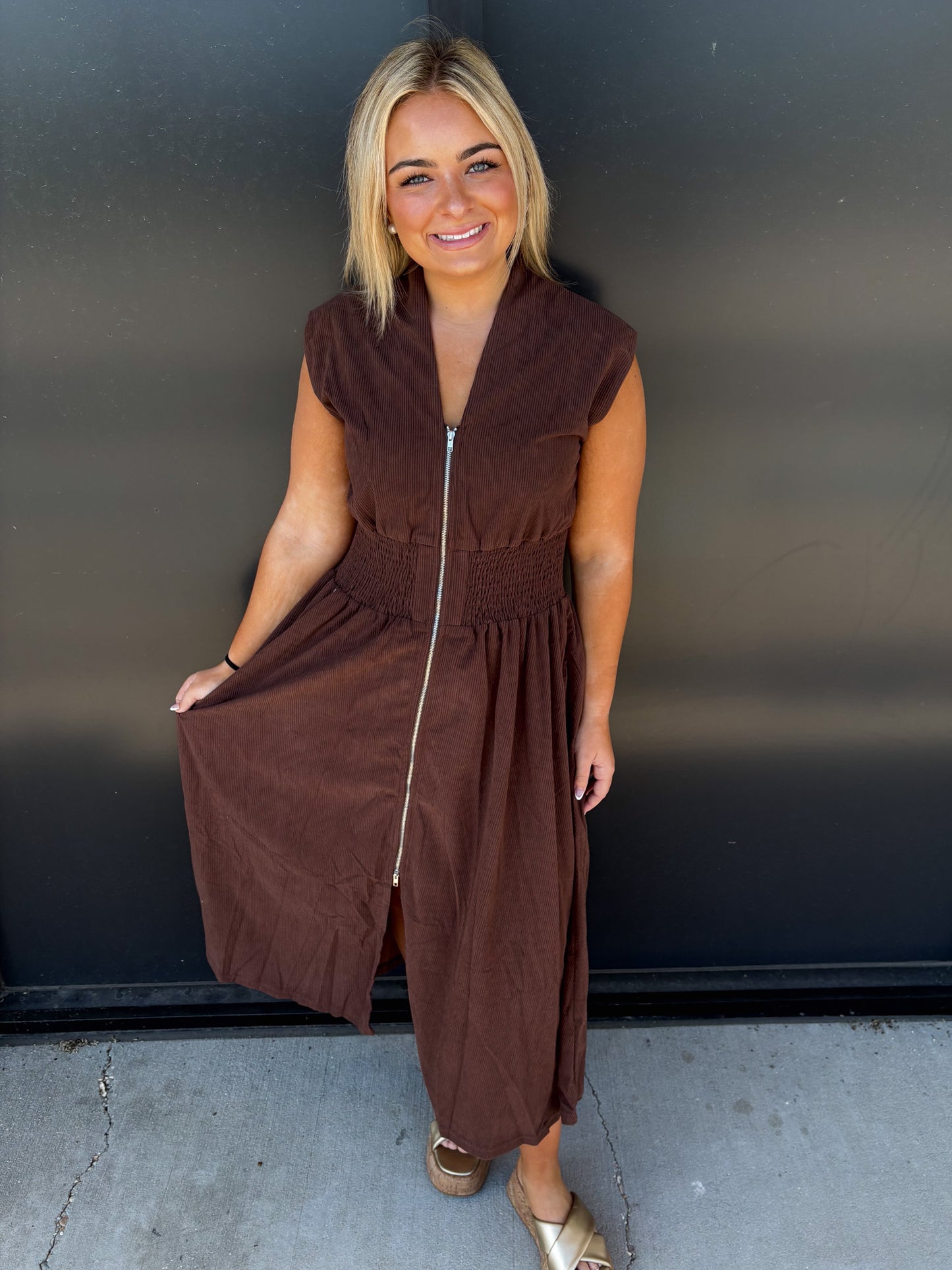 Corduroy Maxi Dress