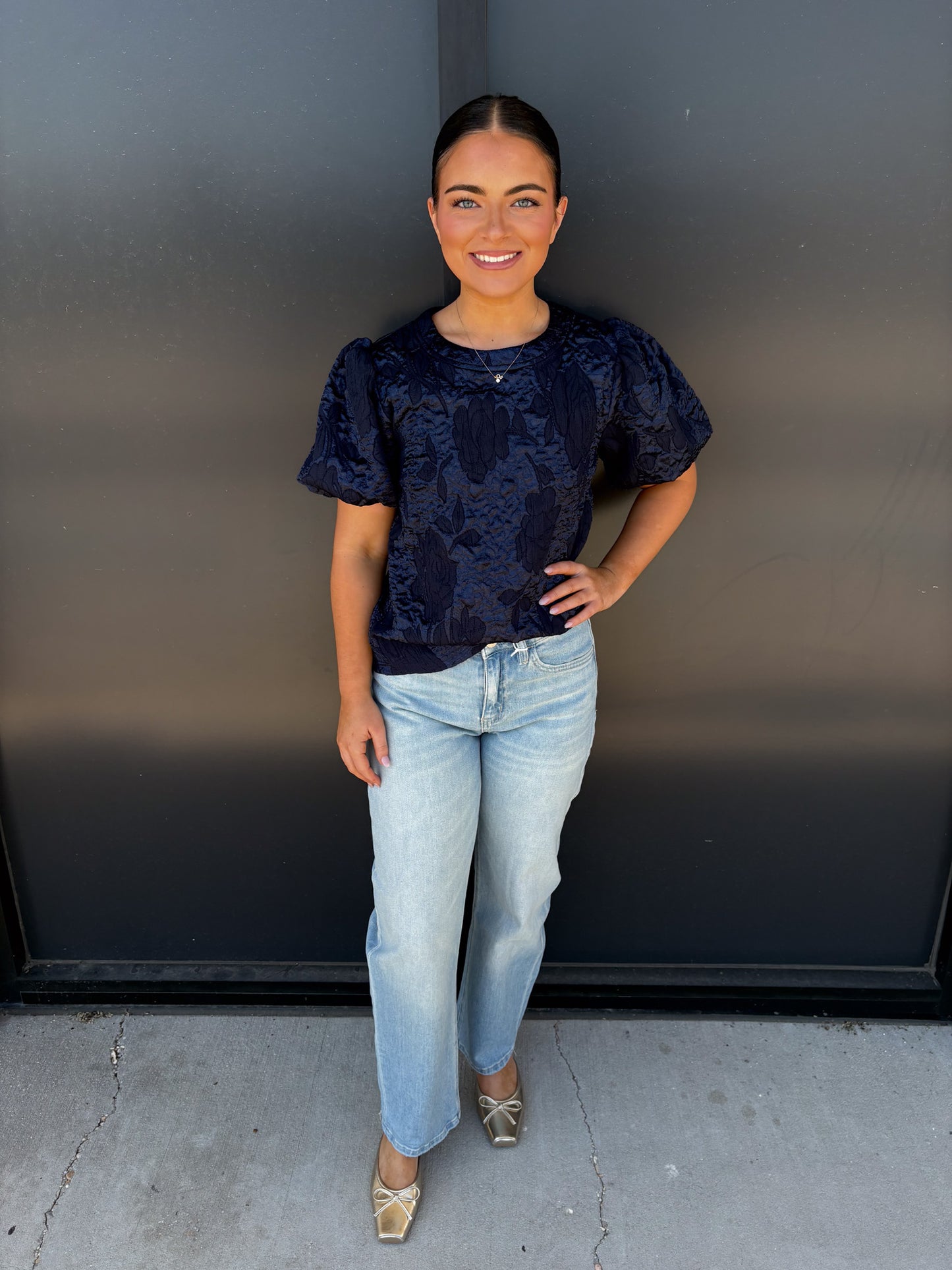 Floral Rosette Edit Top