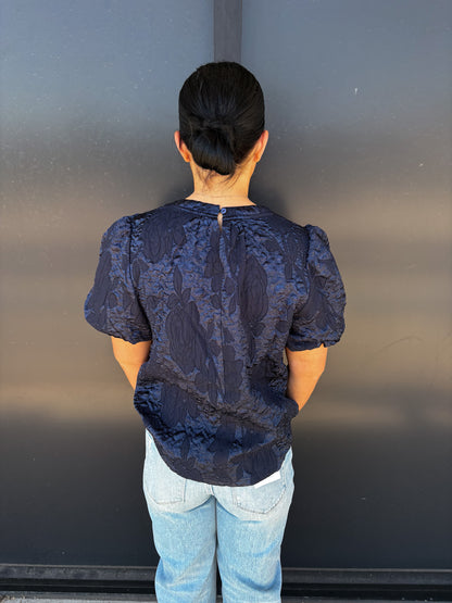 Floral Rosette Edit Top