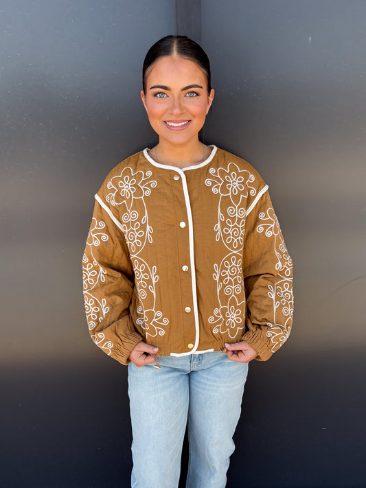 Embroidered Get Ready Jacket