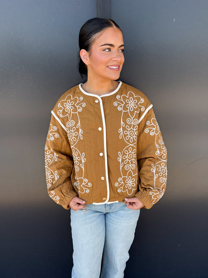 Embroidered Get Ready Jacket
