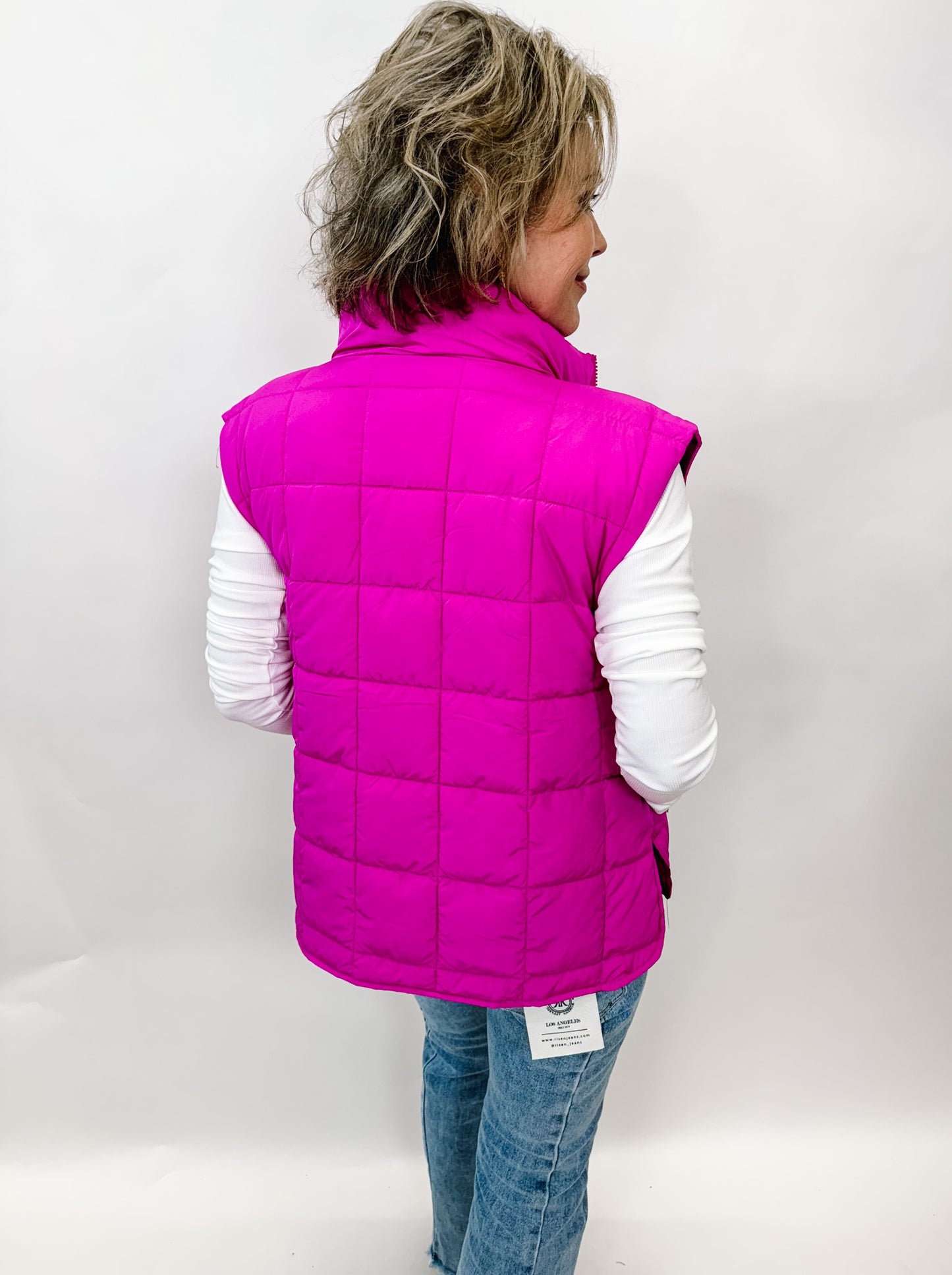 VJ Violet Puffer Vest
