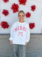 Plaid Merry Sweatshirt