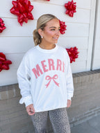 Plaid Merry Sweatshirt