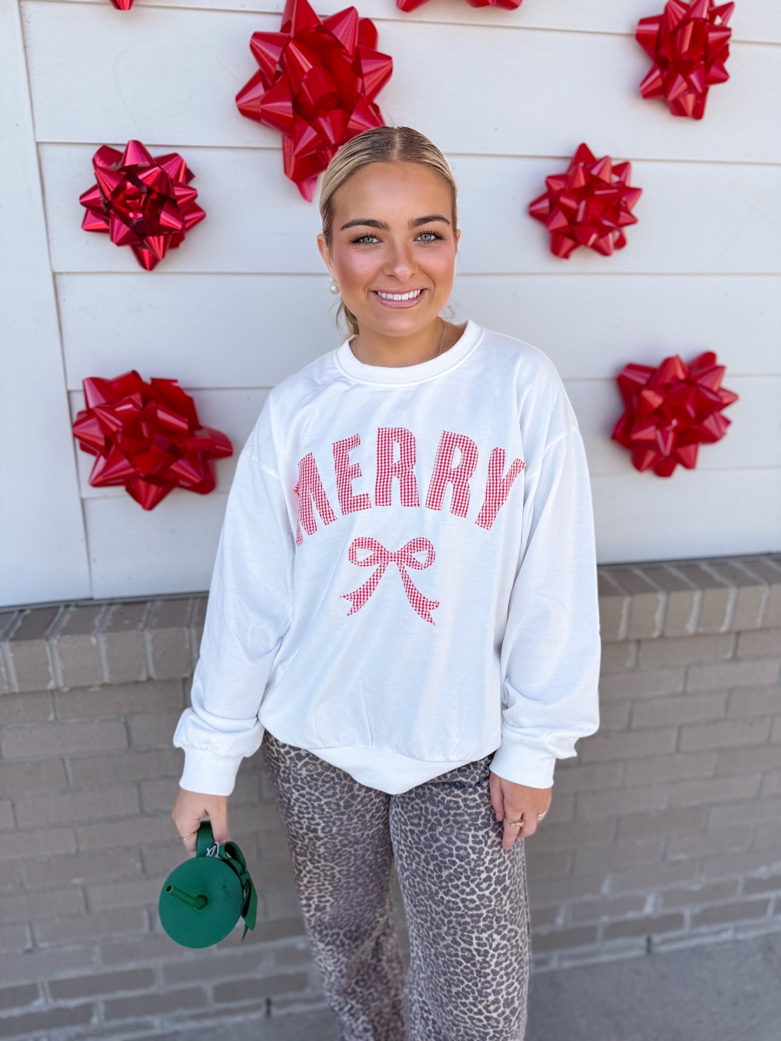 Plaid Merry Sweatshirt