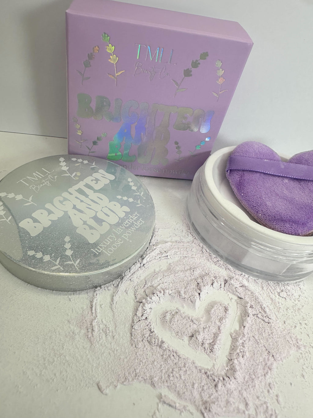 TMLL Brighten & Blur Lavender Setting Powder!