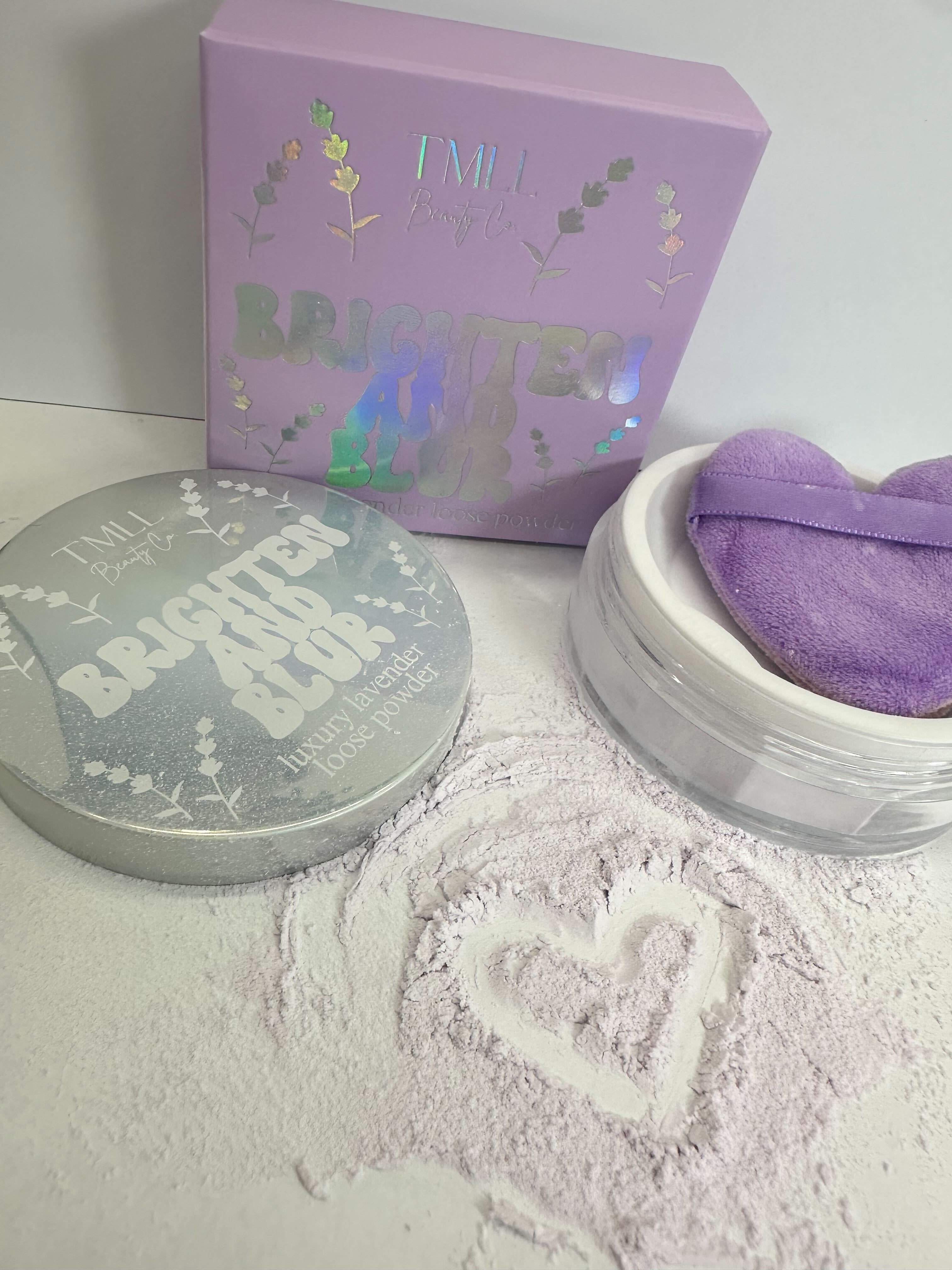 TMLL Brighten & Blur Lavender Setting Powder!
