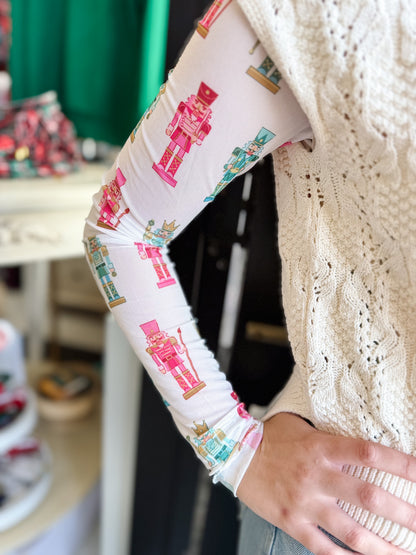 Keigan Mesh Top- Holiday Nutcrackers