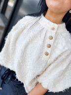 The Margot Textured Button Detail Top ✨