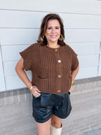 Cozy Moments Button Down Knit Sweater Top