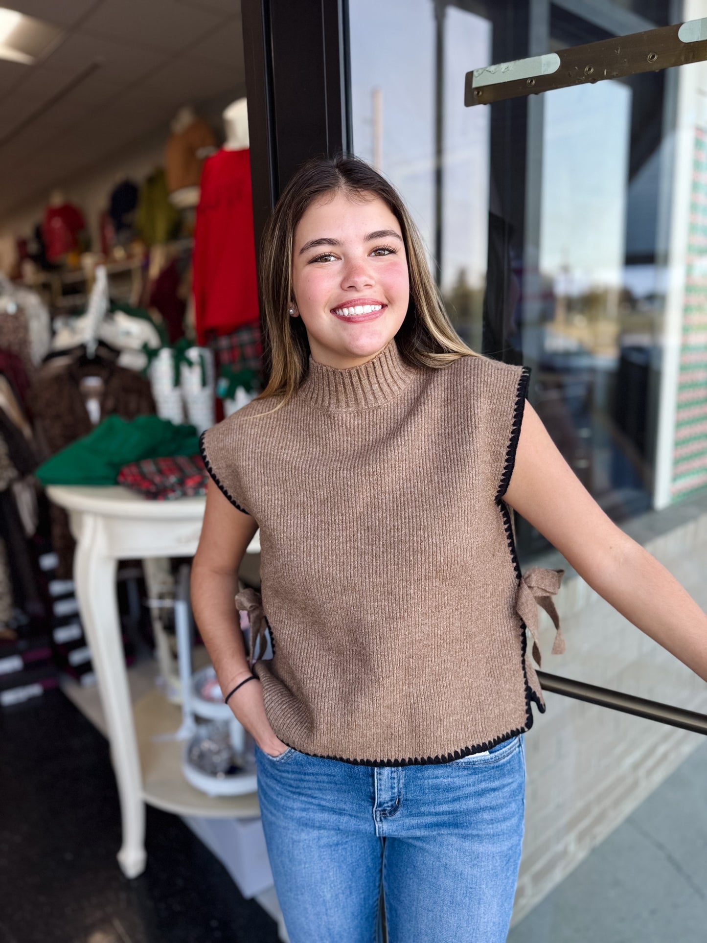 Elara Side-Tie Sweater