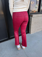 Slim Cropped Bootcut Pants