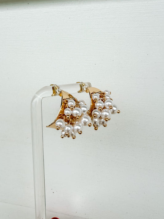 Pearl Mermaid Hoops