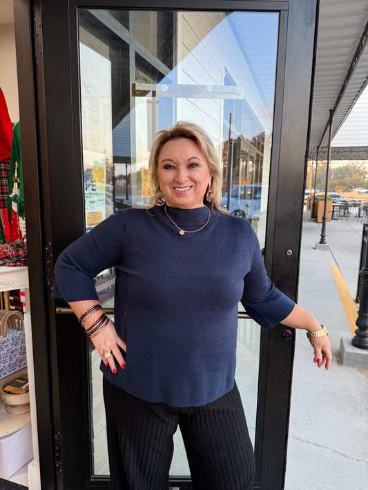 The Eloise Mock Neck Sweater