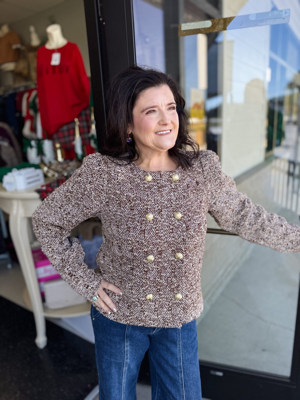 🤎 The Colette Tweed Button Jacket!