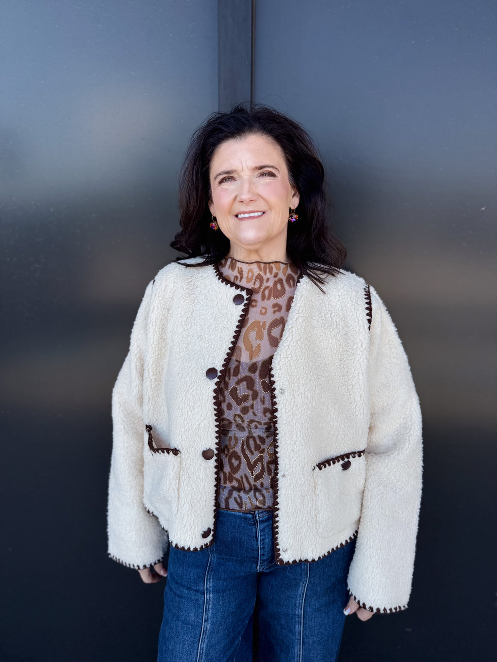 ✨ Wild Whisper Mesh Long Sleeve Top