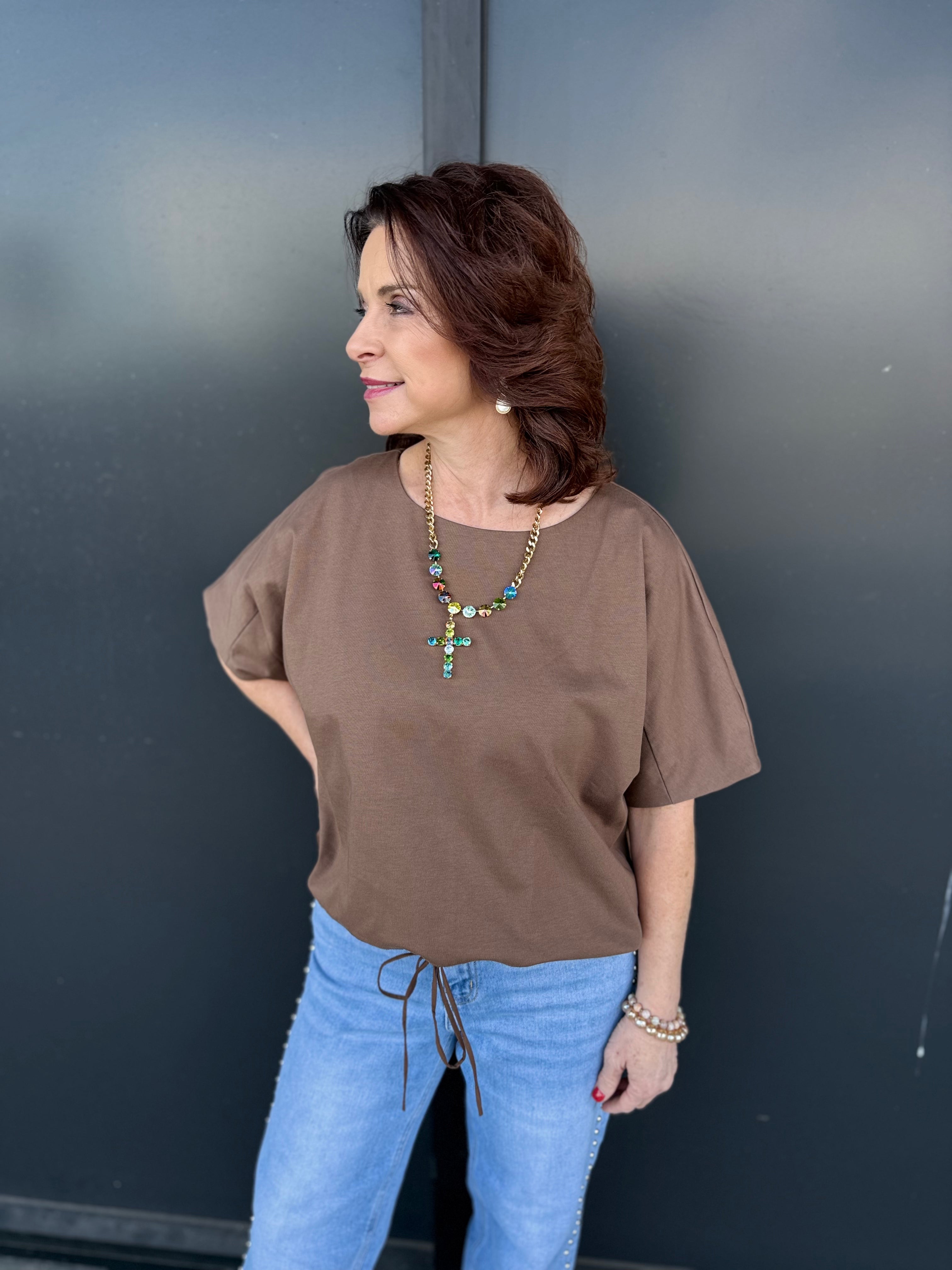 Willow Drawstring Top!