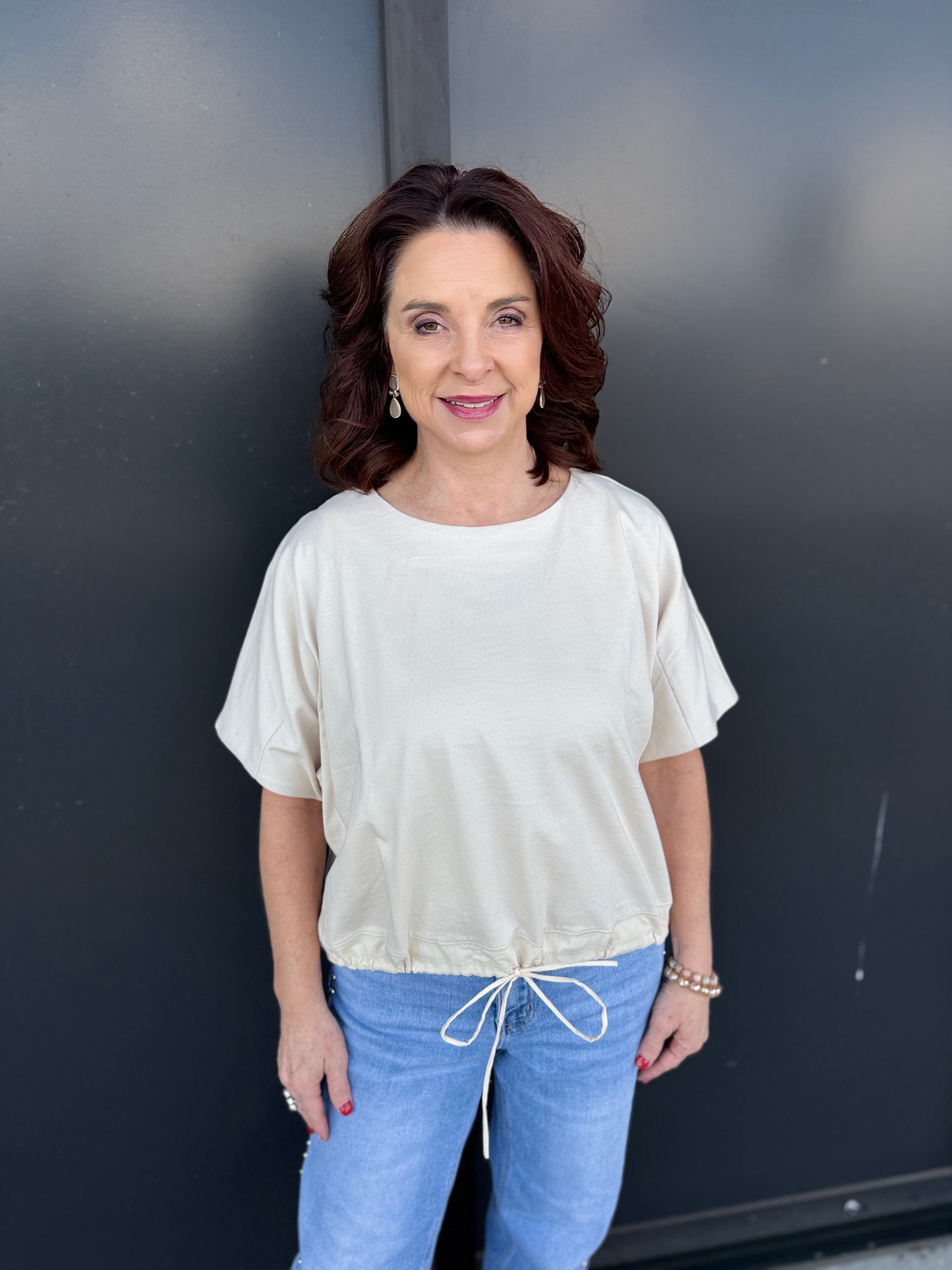 Willow Drawstring Top!