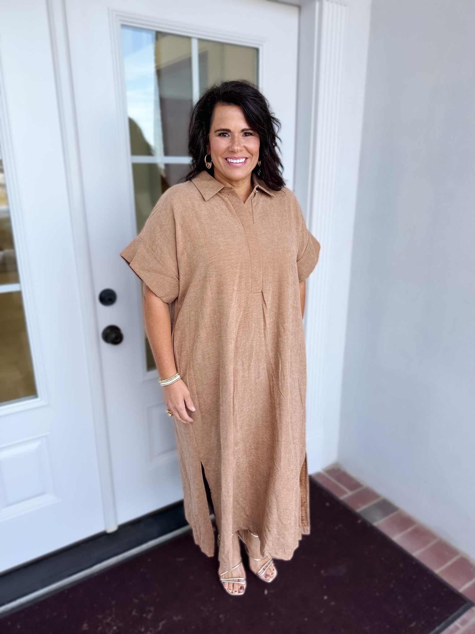 The Daylight Edit Collared Midi Dress