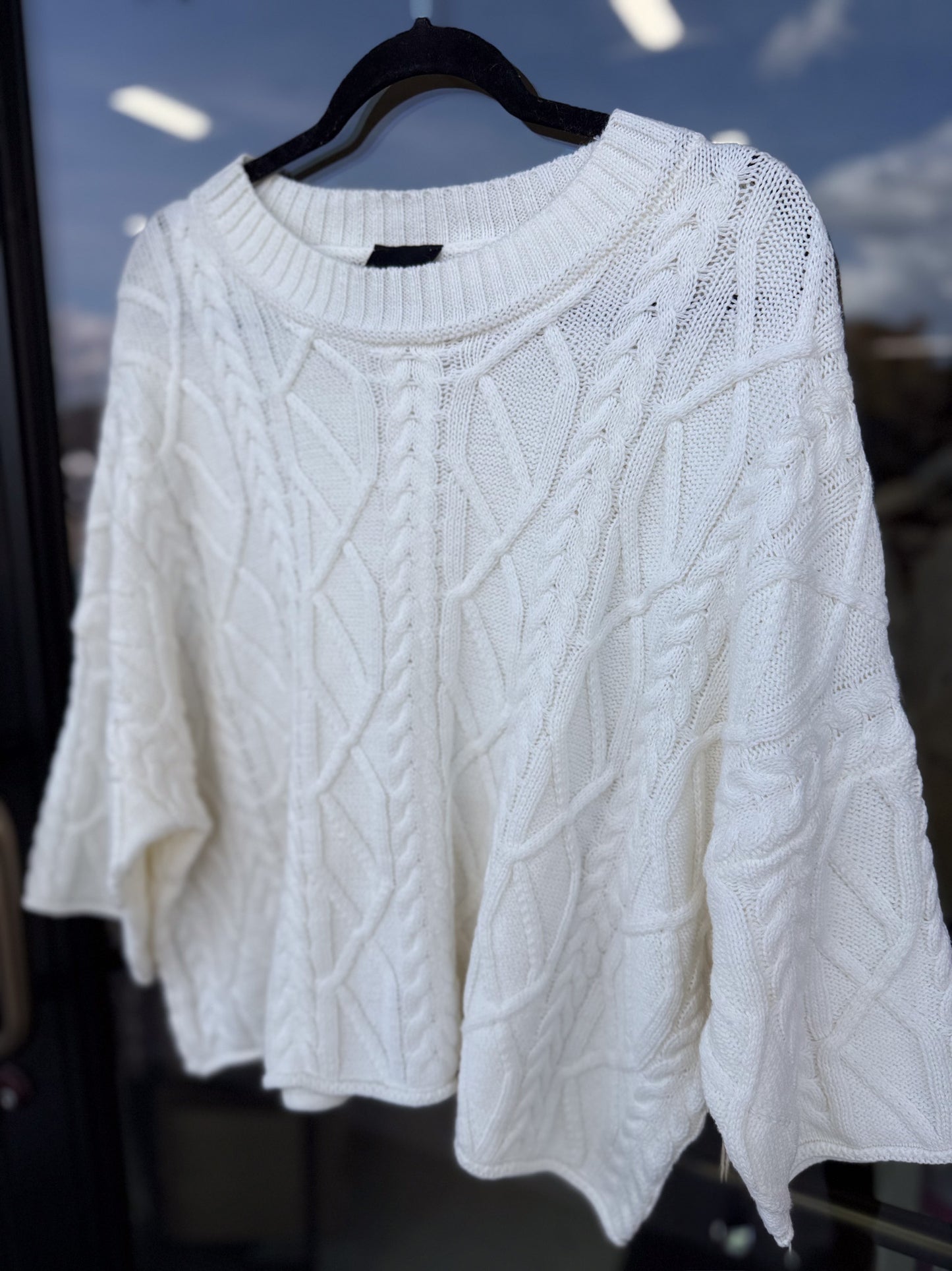 Cozy Texture Cable Knit Sweater 🧶