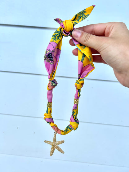 Starfish Scarf Necklace