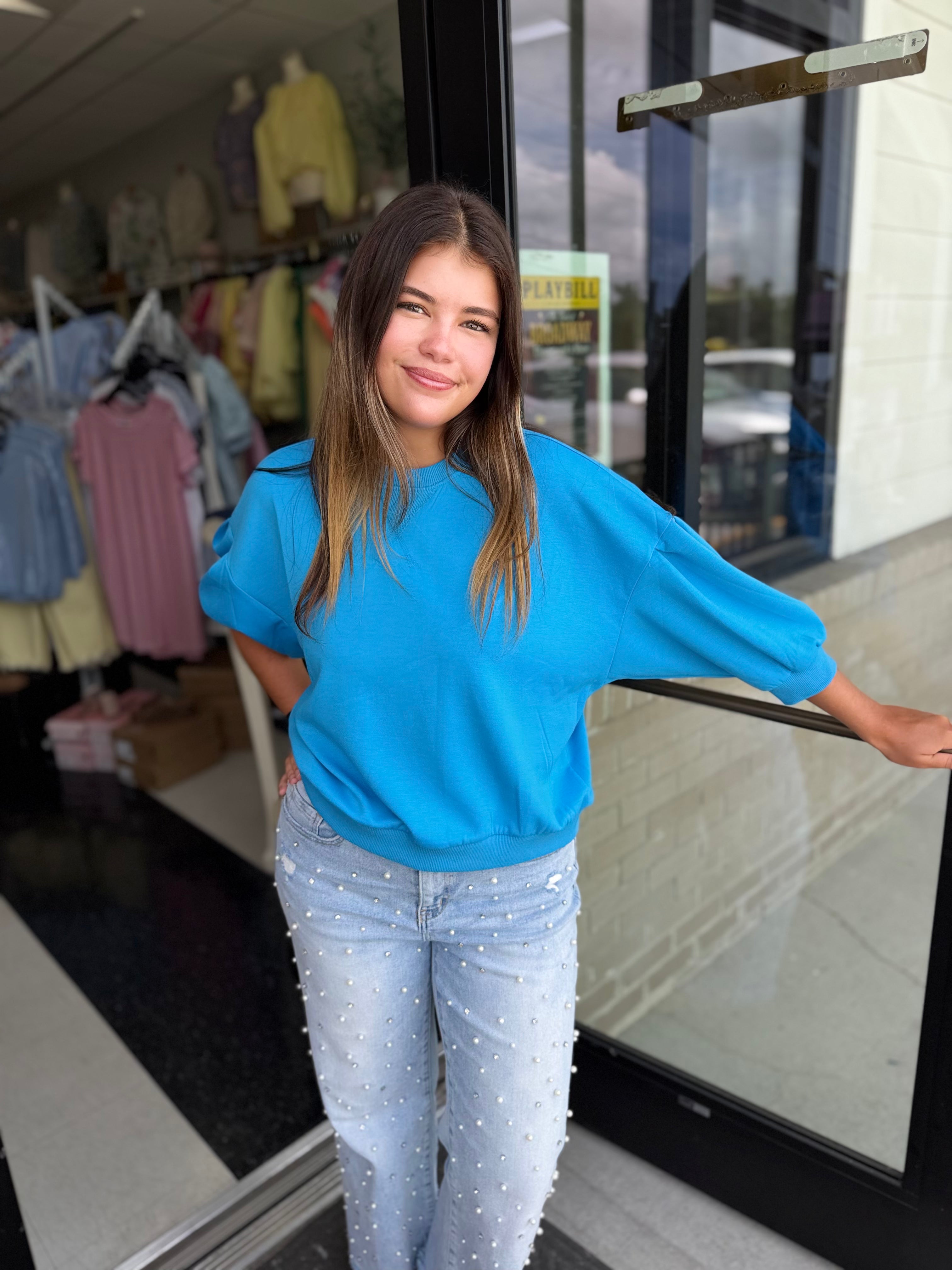 Sophia Scuba Dolman Pullover