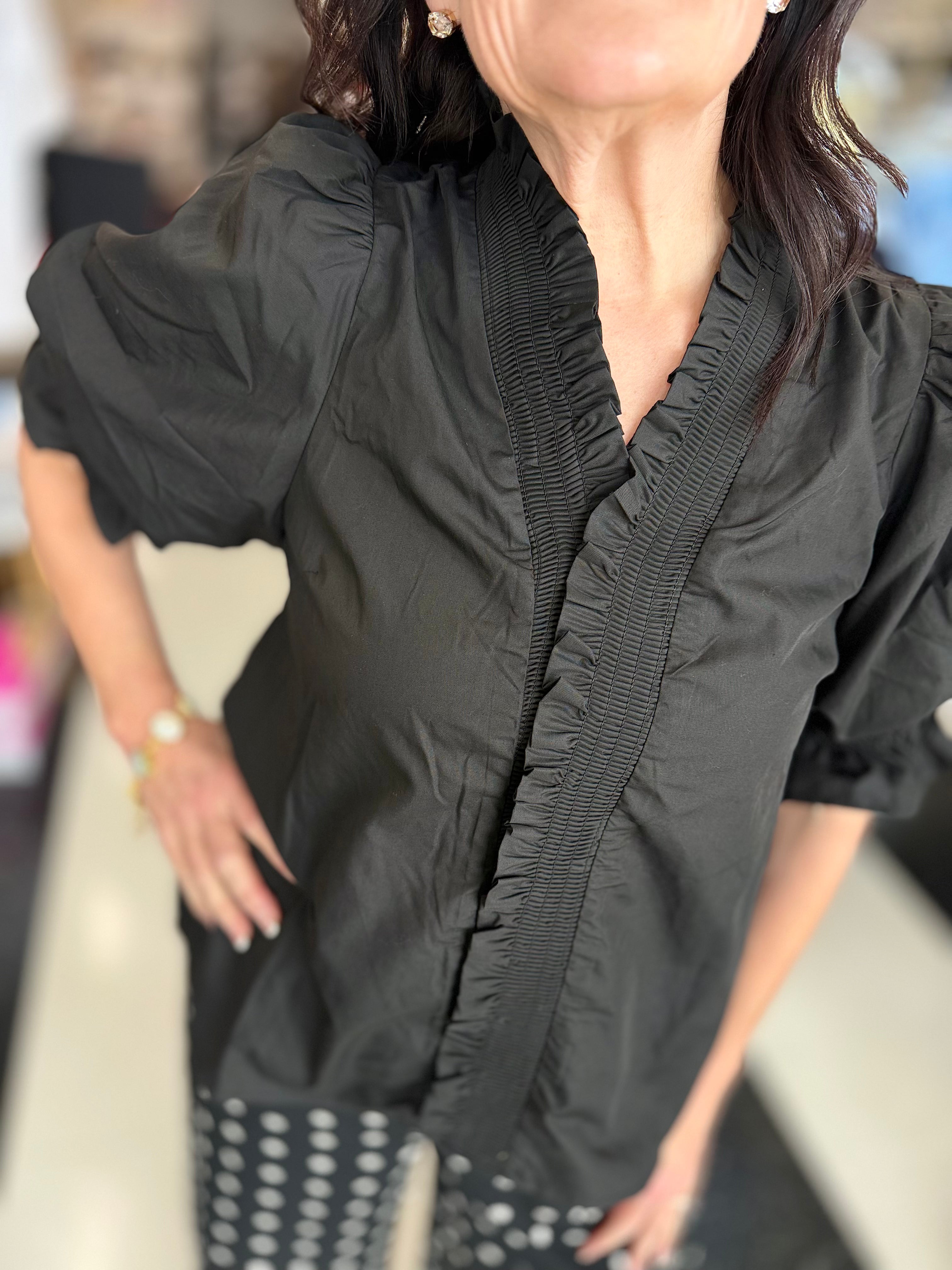 Im Feeling Alright Puff Sleeve Blouse