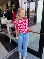 Valentine Heart Crew Neck Pullover