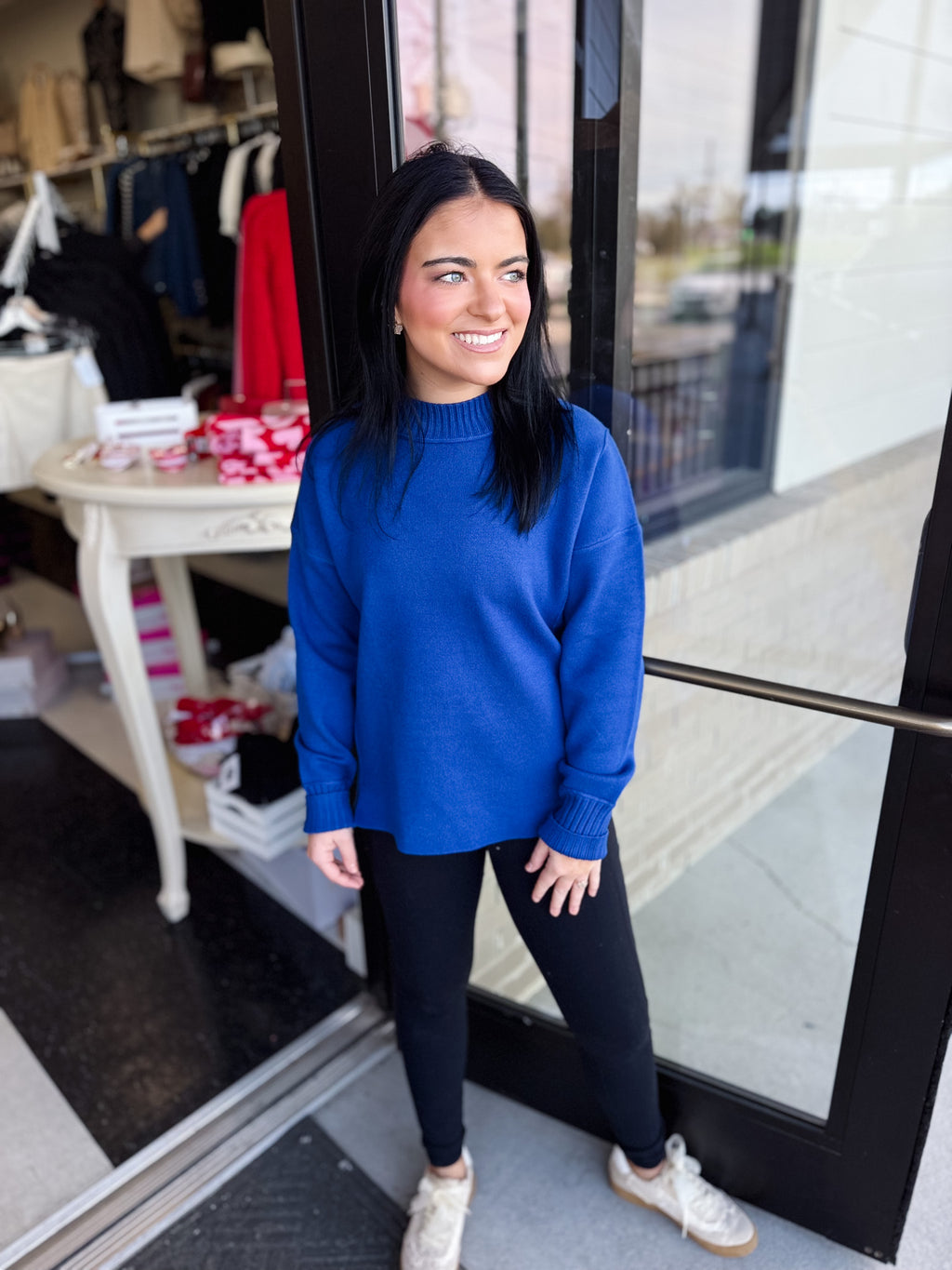 Refined Mock Neck Pullover!