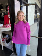 Refined Mock Neck Pullover!